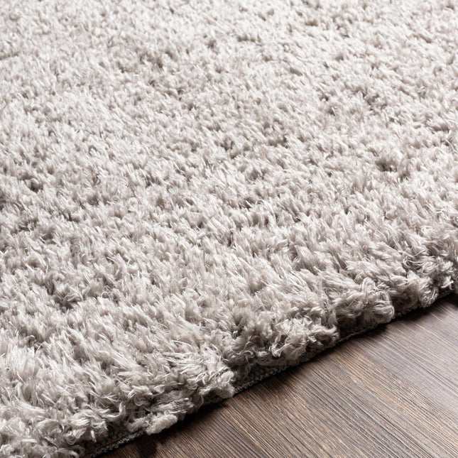 Siari Solid Medium Gray Shag Rug Rugs TriadCommerceInc