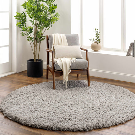 Siari Solid Medium Gray Shag Rug Rugs TriadCommerceInc