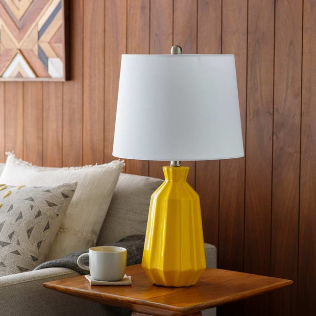 Raseborg Yellow Table Lamp Lighting TriadCommerceInc