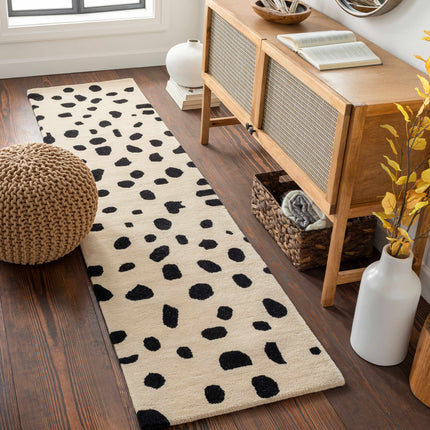 Guiseley Dalmatian Wool Area Rug Rugs TriadCommerceInc