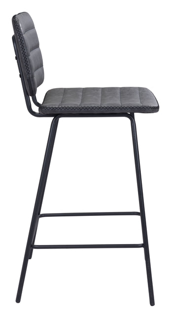 Boston Counter Stool (Set of 2) Vintage Black Counter Stools TriadCommerceInc   