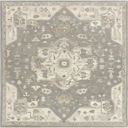 Broomfield 1196 Hand Tufted Taupe Wool Rug Rugs TriadCommerceInc 8' Square