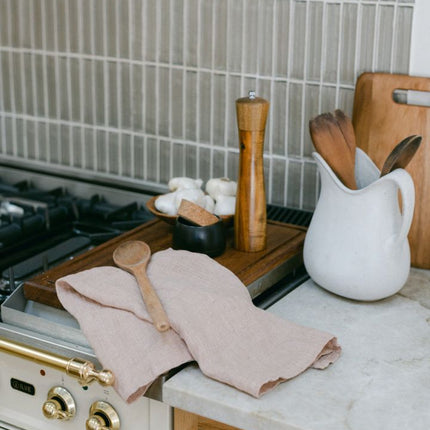 Stone Washed Linen Tea Towel Default TriadCommerceInc   