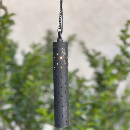 Stelvio Black Brass Outdoor Hanging Pendant Light Spot Light TriadCommerceInc