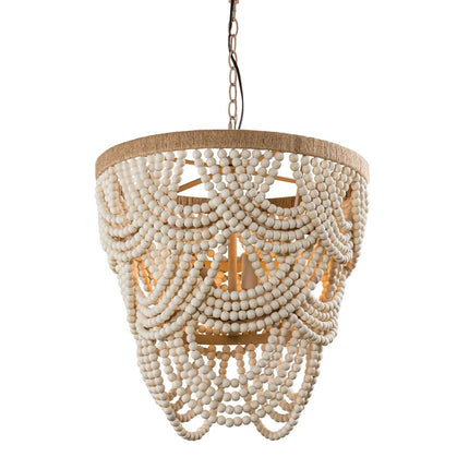 Hatfield Wood Chandelier Home Decor > Lighting > Ceiling Lights > Chandelier TriadCommerceInc White