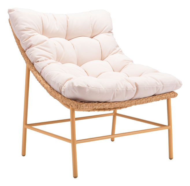 Merilyn Accent Chair Beige & Natural Seating TriadCommerceInc Default Title  