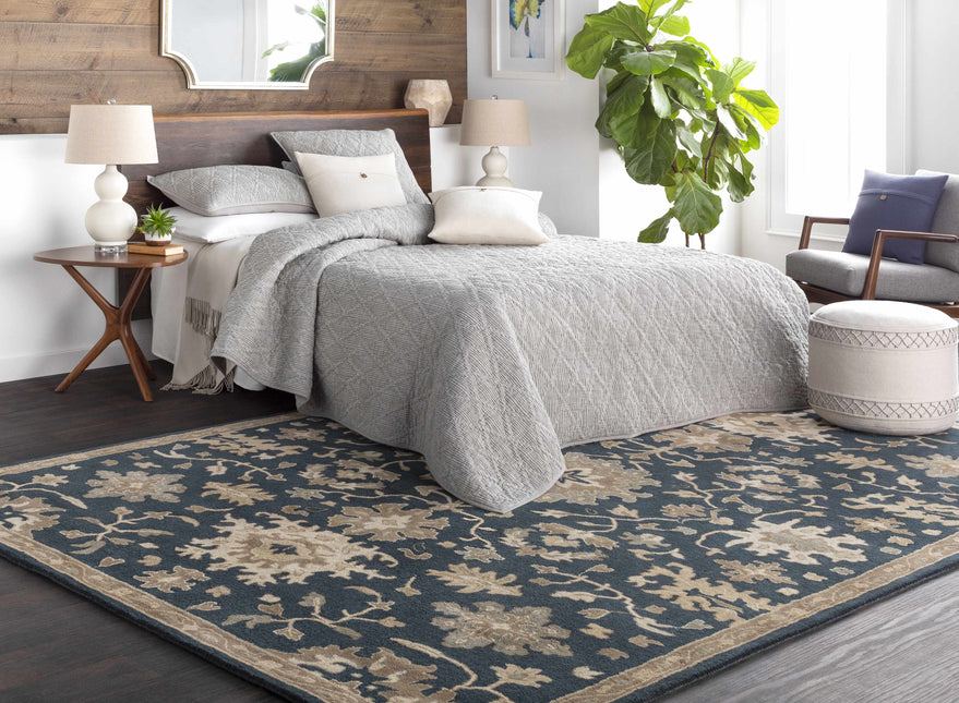 Caesar 1154 Navy Wool Rug Rugs TriadCommerceInc