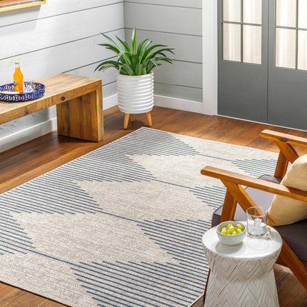 Stephan Blue & Gray Outdoor Rug Rugs TriadCommerceInc