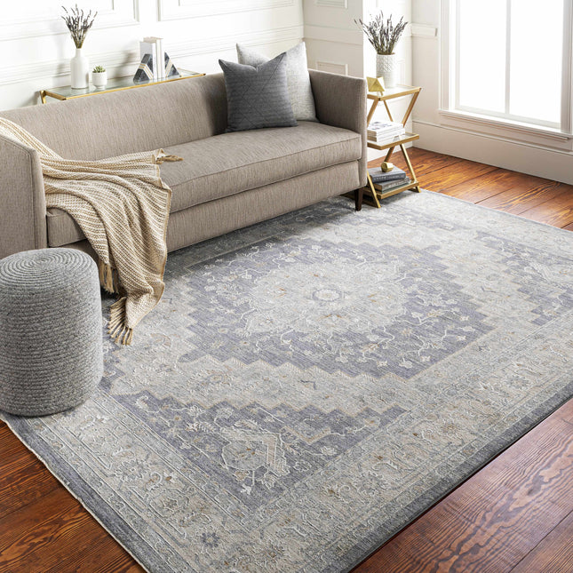 Sema Blue Medallion Rug - Clearance Rugs TriadCommerceInc