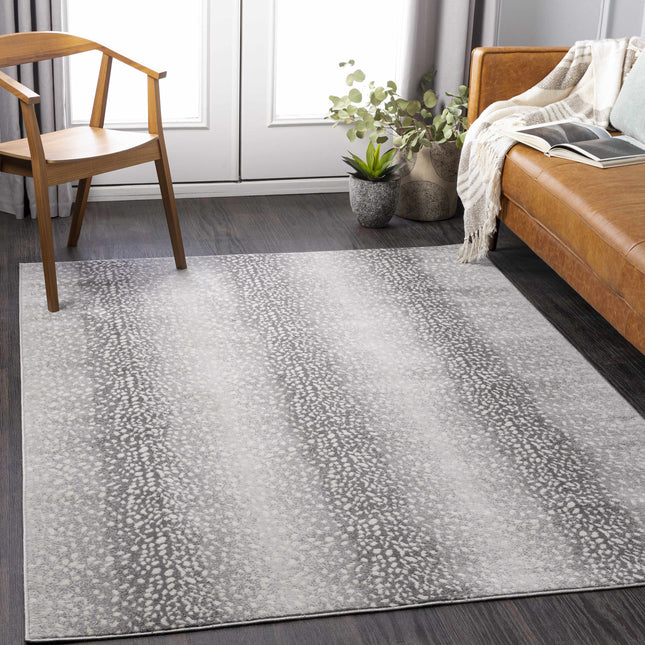 Pointblank Black&Gray Antelope Print Rug Rugs TriadCommerceInc
