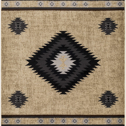 Buckhaven Brown Aztec Carpet Rugs TriadCommerceInc
