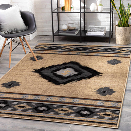 Buckhaven Brown Aztec Carpet Rugs TriadCommerceInc