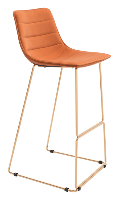 Adele Barstool (Set of 2) Orange & Gold Barstools TriadCommerceInc Default Title  
