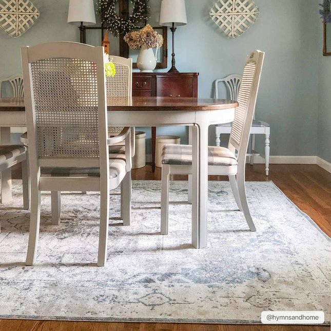 Hera Ivory Flat Pile Washable Rug Rugs TriadCommerceInc