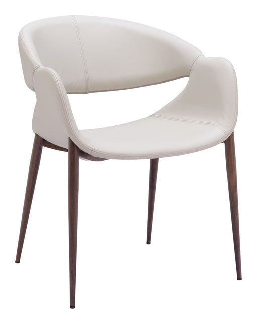 Limay Dining Chair (Set of 2) Beige & Walnut Chairs TriadCommerceInc Default Title  