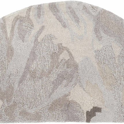 Ilfeld Athena Gray Floral Wool Rug Rugs TriadCommerceInc 2' x 4' Hearth