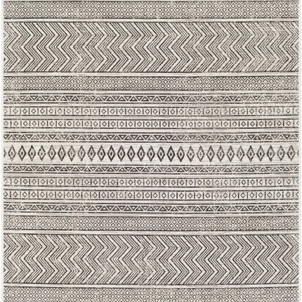 Imboden Black&White Outdoor Rug Rugs TriadCommerceInc 5'3" x 7'7" Rectangle