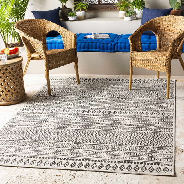 Imboden Black&White Outdoor Rug Rugs TriadCommerceInc