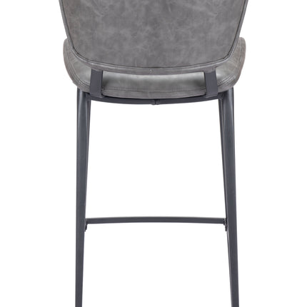 Terrence Barstool Vintage Gray Barstools TriadCommerceInc   