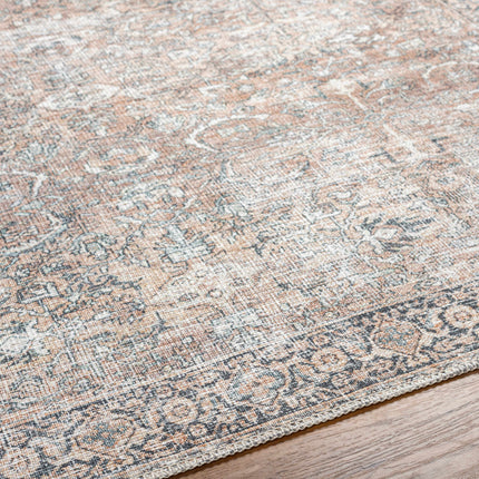 Tan Jill Vintage Washable Area Rug - Clearance Rugs TriadCommerceInc