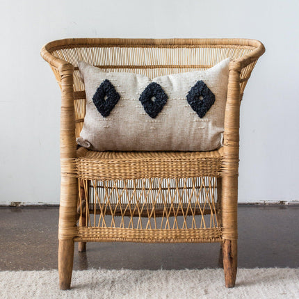 Khanya Lumbar Pillow Pillows TriadCommerceInc Charcoal Cover ONLY