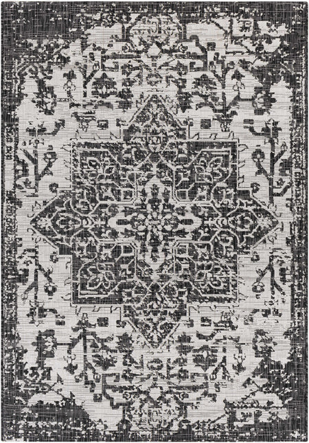 Charcoal Kilmacolm Indoor & Outdoor Rug - Clearance Rugs TriadCommerceInc * 5'3" x 7'7" Rectangle