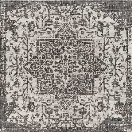 Charcoal Kilmacolm Indoor & Outdoor Rug - Clearance Rugs TriadCommerceInc 6'7" Square