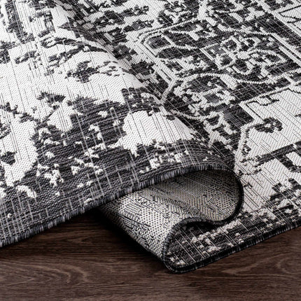 Charcoal Kilmacolm Indoor & Outdoor Rug - Clearance Rugs TriadCommerceInc