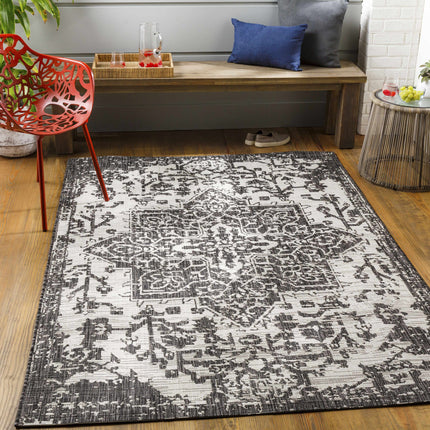 Charcoal Kilmacolm Indoor & Outdoor Rug - Clearance Rugs TriadCommerceInc