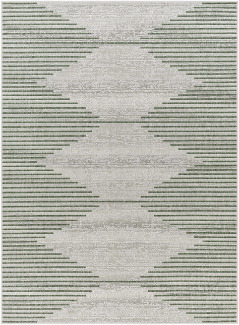 Stephan Green Outdoor Rug Rugs TriadCommerceInc 5'3" x 7'7" Rectangle