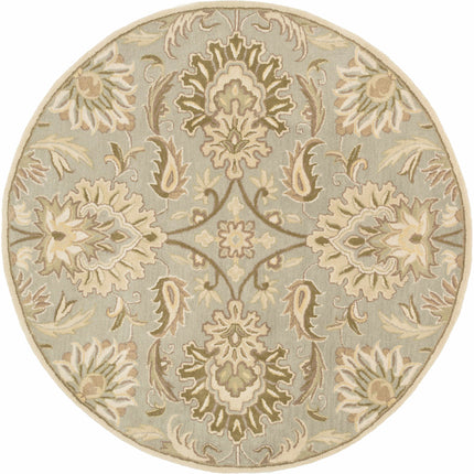 Chesterton Hand Tufted Ivory 1111 Area Rug Rugs TriadCommerceInc 6' Round