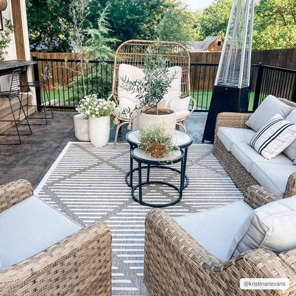 Anah Cream Outdoor Rug Rugs TriadCommerceInc