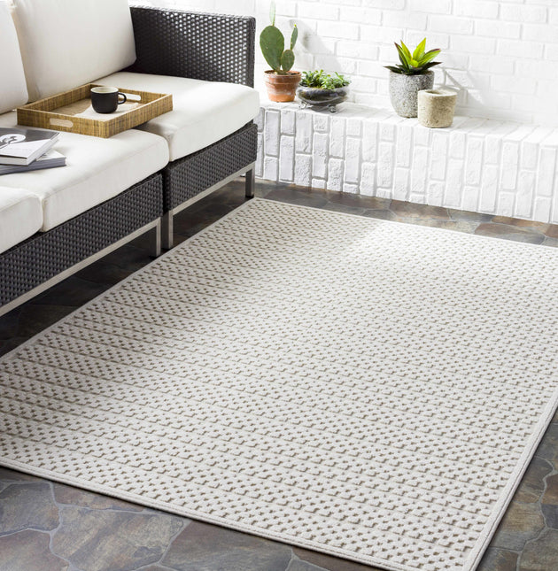 Kirkburton Beige Outdoor Rug Rugs TriadCommerceInc