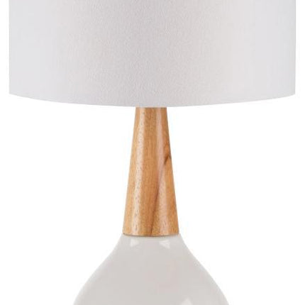 Wolf Modern White Table Lamp Lighting TriadCommerceInc 18.5"H x 11"W x 11"D