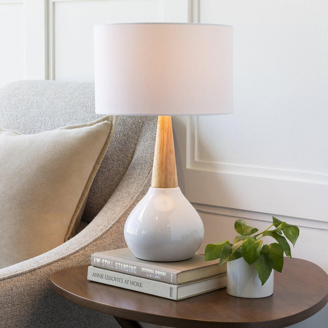 Wolf Modern White Table Lamp Lighting TriadCommerceInc