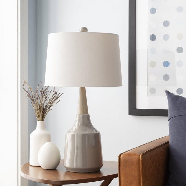 Wallner Modern Medium Gray Table Lamp Lighting TriadCommerceInc