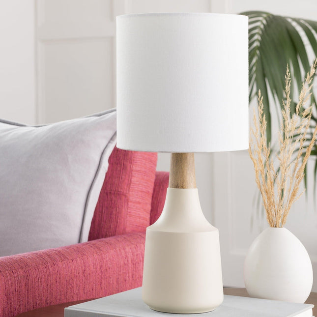 Poysdorf Modern Ivory Table Lamp Lighting TriadCommerceInc