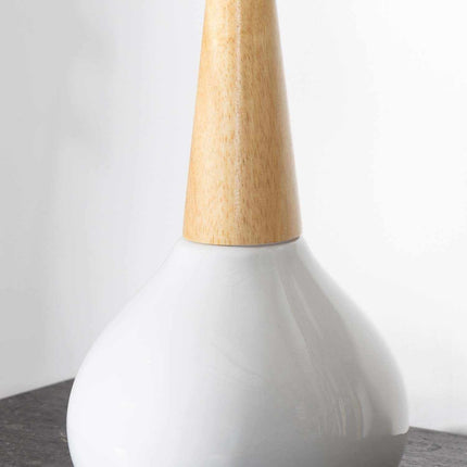 Baugo White Ceramic Table Lamp Table Lamps TriadCommerceInc