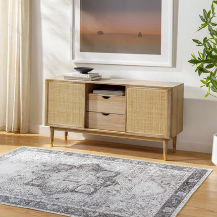 Rosman Black Tumble Dry Washable Rug - Promo Rugs TriadCommerceInc