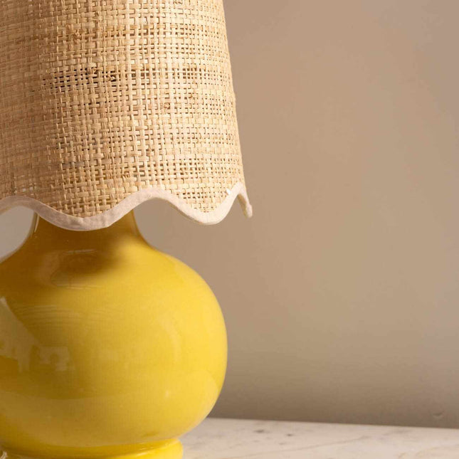 Theisseil Yellow Table Lamp Table Lamps TriadCommerceInc