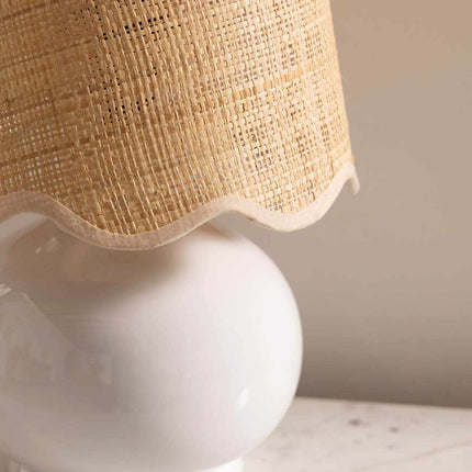 Theisseil Beige Table Lamp Table Lamps TriadCommerceInc