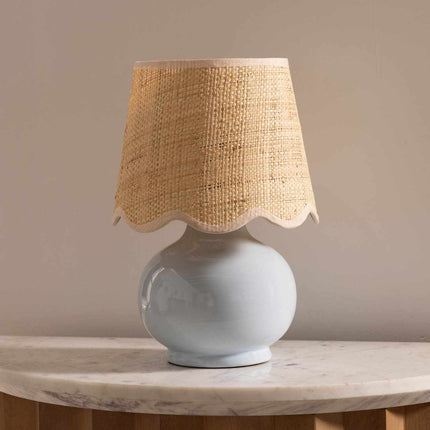 Theisseil Light Blue Table Lamp Home Decor > Lighting > Lamp > Table Lamps TriadCommerceInc