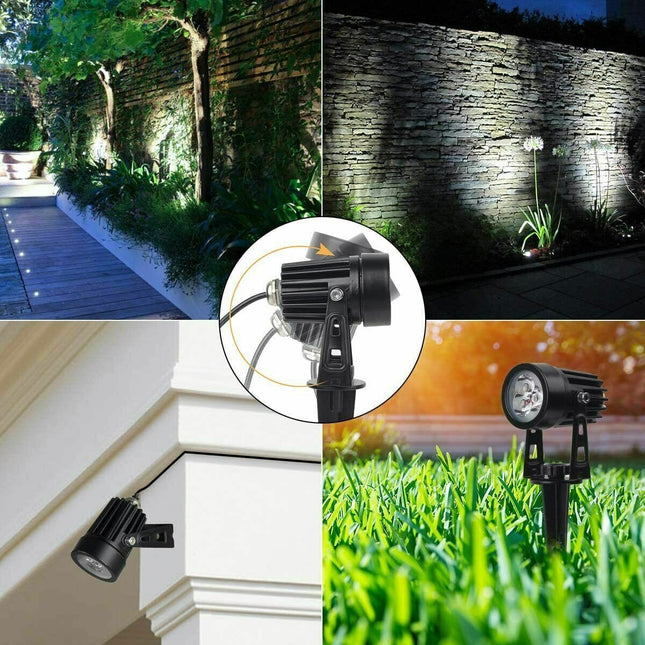 SolaSpot Outdoor Solar Spot Lights Dusk to Dawn 4-Pack Landscape Pathway Lighting TriadCommerceInc