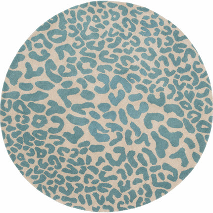 Lockbourne Leopard Print Area Rug Rugs TriadCommerceInc 6' Round