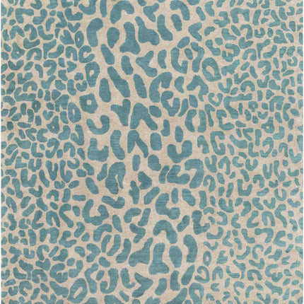 Lockbourne Leopard Print Area Rug Rugs TriadCommerceInc 8' Square