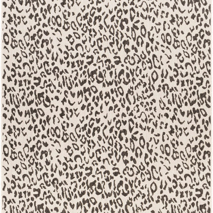 Alderbury White Leopard Print Rug Rugs TriadCommerceInc 5'3" x 7'7" Rectangle