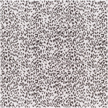 Alderbury White Leopard Print Rug Rugs TriadCommerceInc 6'7" Square