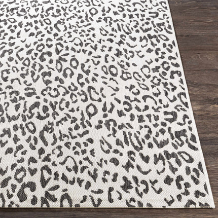 Alderbury White Leopard Print Rug Rugs TriadCommerceInc