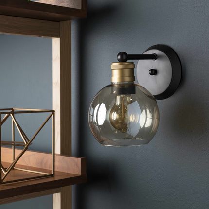 Leabrook Black Metal Wall Sconce Home Decor > Lighting > Wall Lighting > Wall Sconces TriadCommerceInc