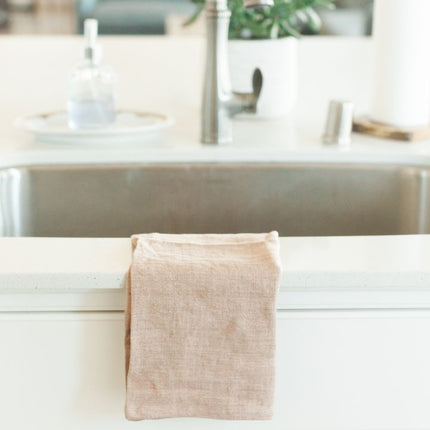 Stone Washed Linen Tea Towel Default TriadCommerceInc   